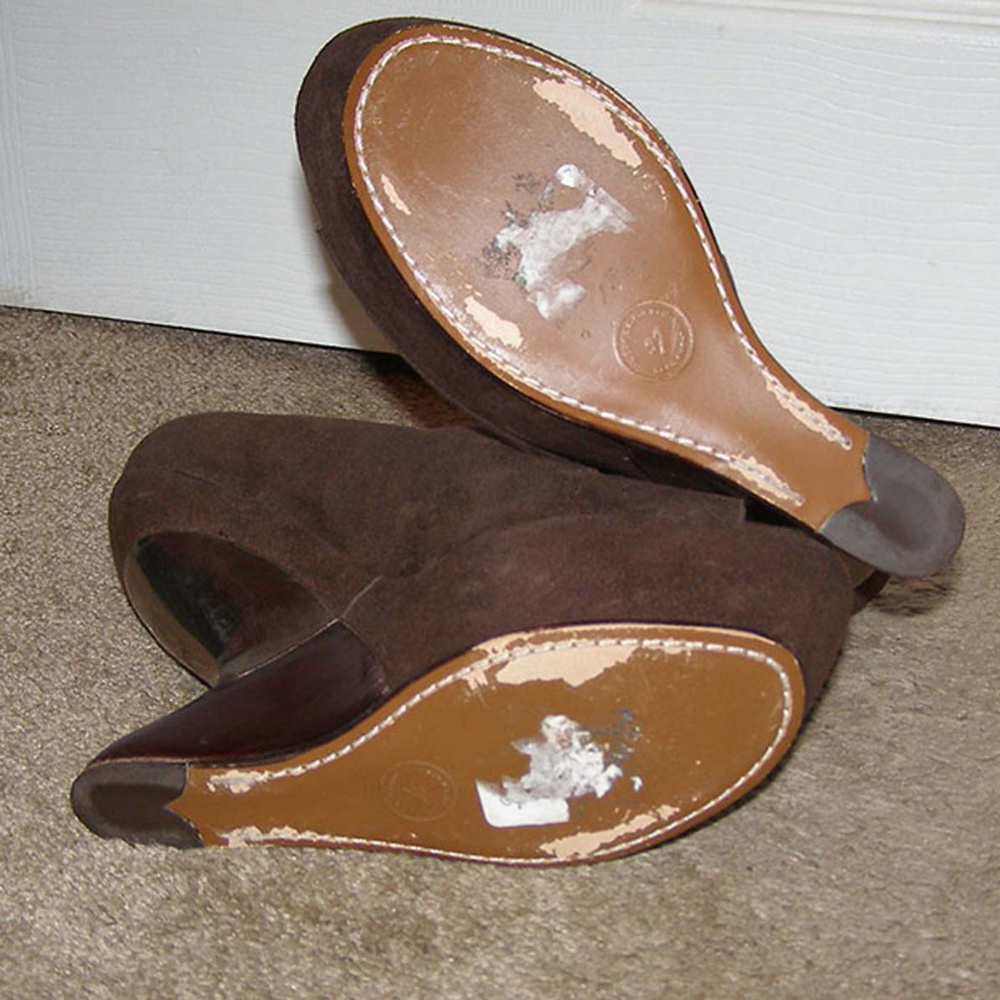New sz 9 Leifsdottir Brown Suede Wedge Shoes - Picture 7 of 8